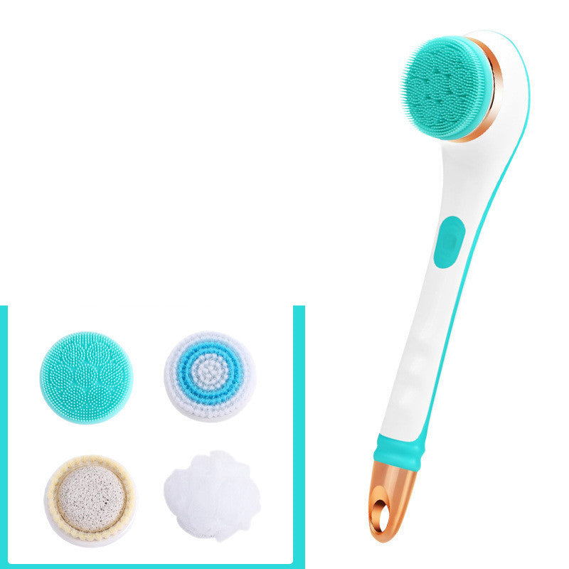 Brosse de bain électrique en Silicone, épurateur de dos, Rechargeable par USB, brosse de douche rotative à 2 vitesses, brosse de nettoyage du corps étanche pour Spa
