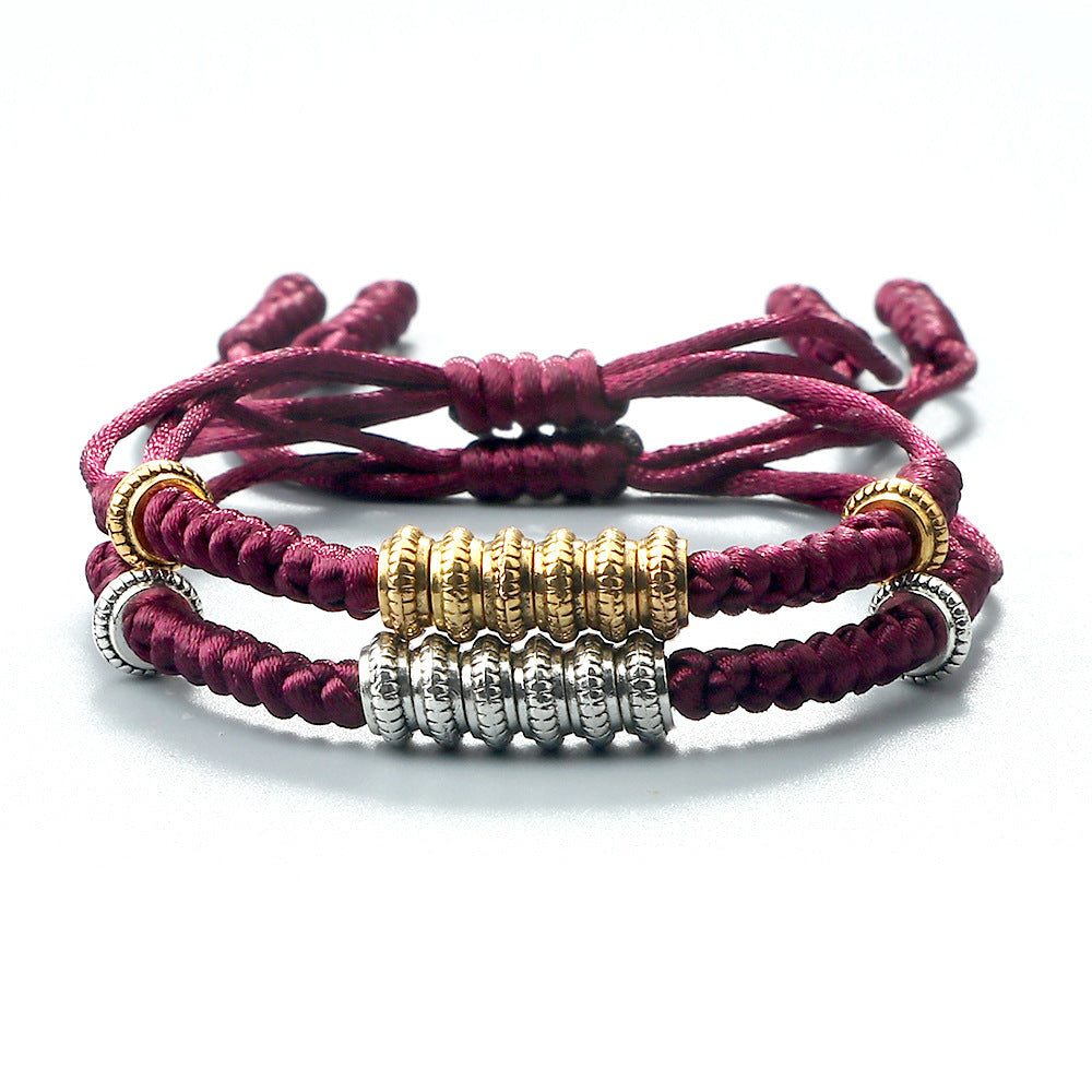 Bracelet Couple Rond Or Et Argent