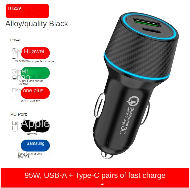 PD60W Dual Fast Charging Car Charger New