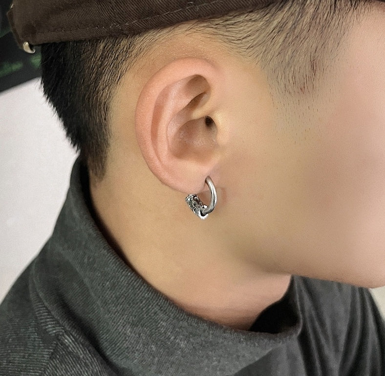 Bold Punk Hip Hop Simple Stud Earrings