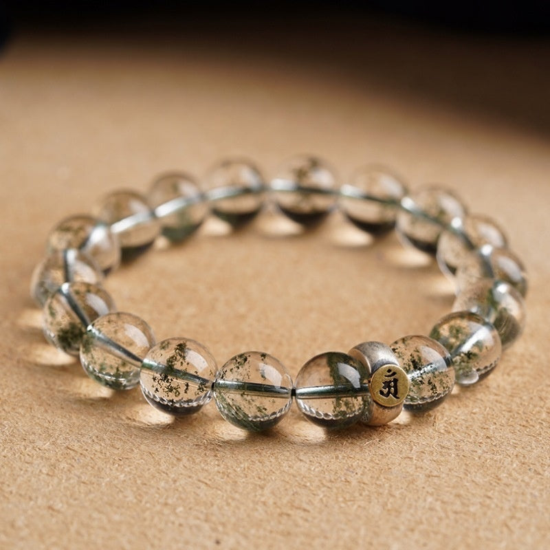 Bracelet en cristal à cercle unique en argent naturel et authentique du zodiaque, huit Saints patrons