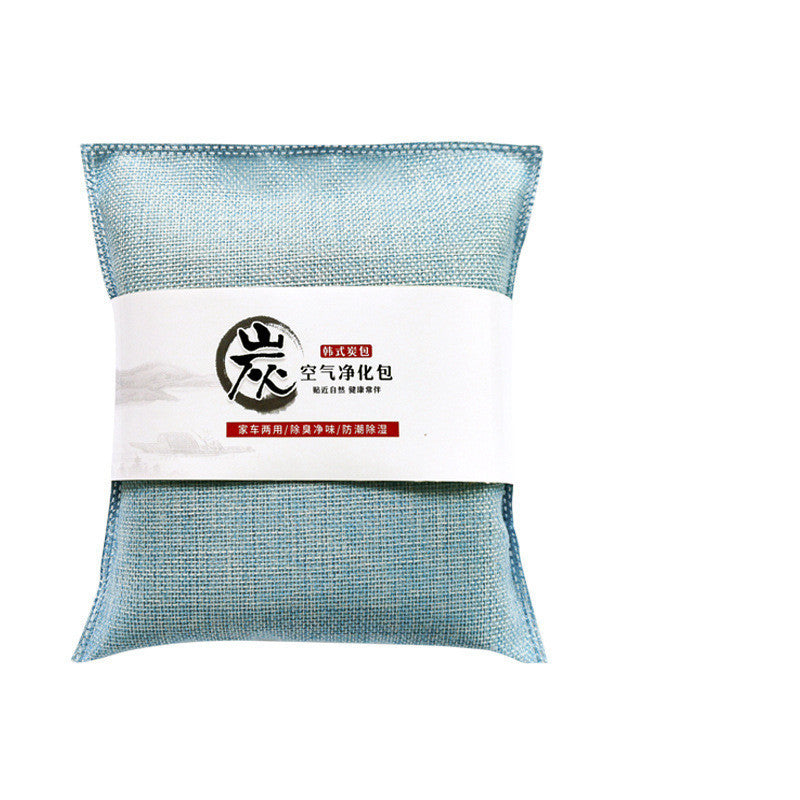 Car 500g Burlap Large Bamboo Charcoal Bag Car Deodorant