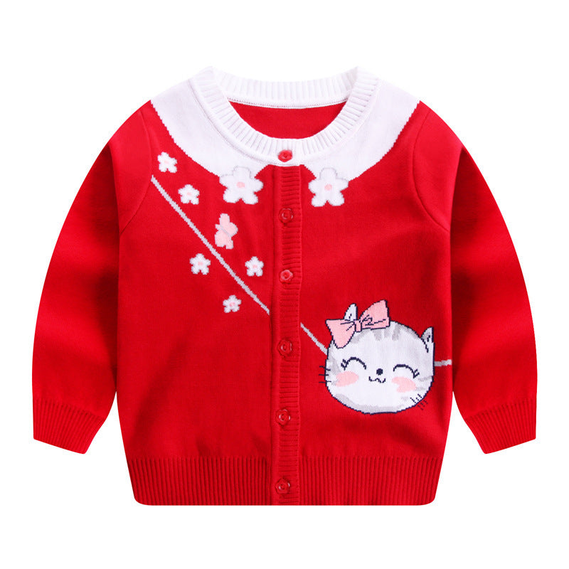 Pull Enfant Col Marine Kitty