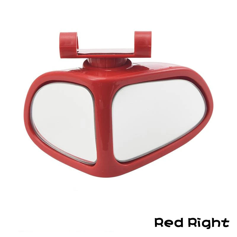 Petit rétroviseur rond de voiture, rétroviseur grand angle pour roues avant et arrière, rétroviseur auxiliaire double face, rétroviseur latéral grand angle réglable à 360 ° pour voiture
