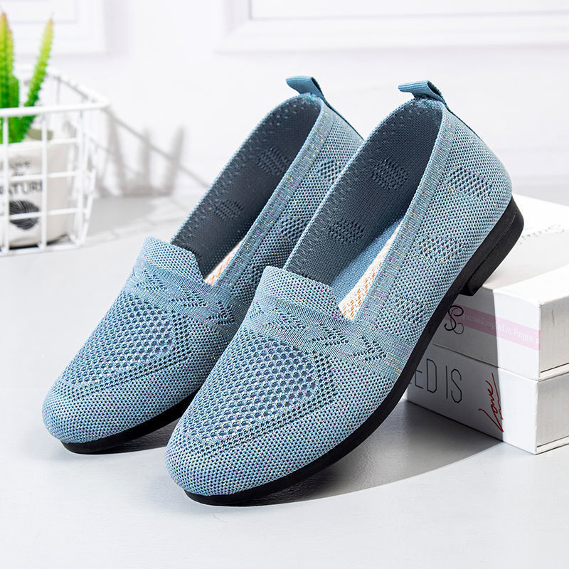 Chaussures en tissu ajouré en maille pour femmes à la mode