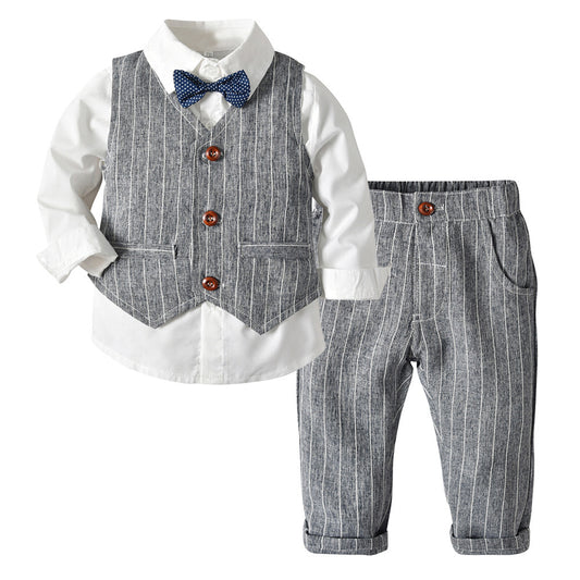 Ensemble trois pièces pour enfants, vêtements d'automne pour garçons