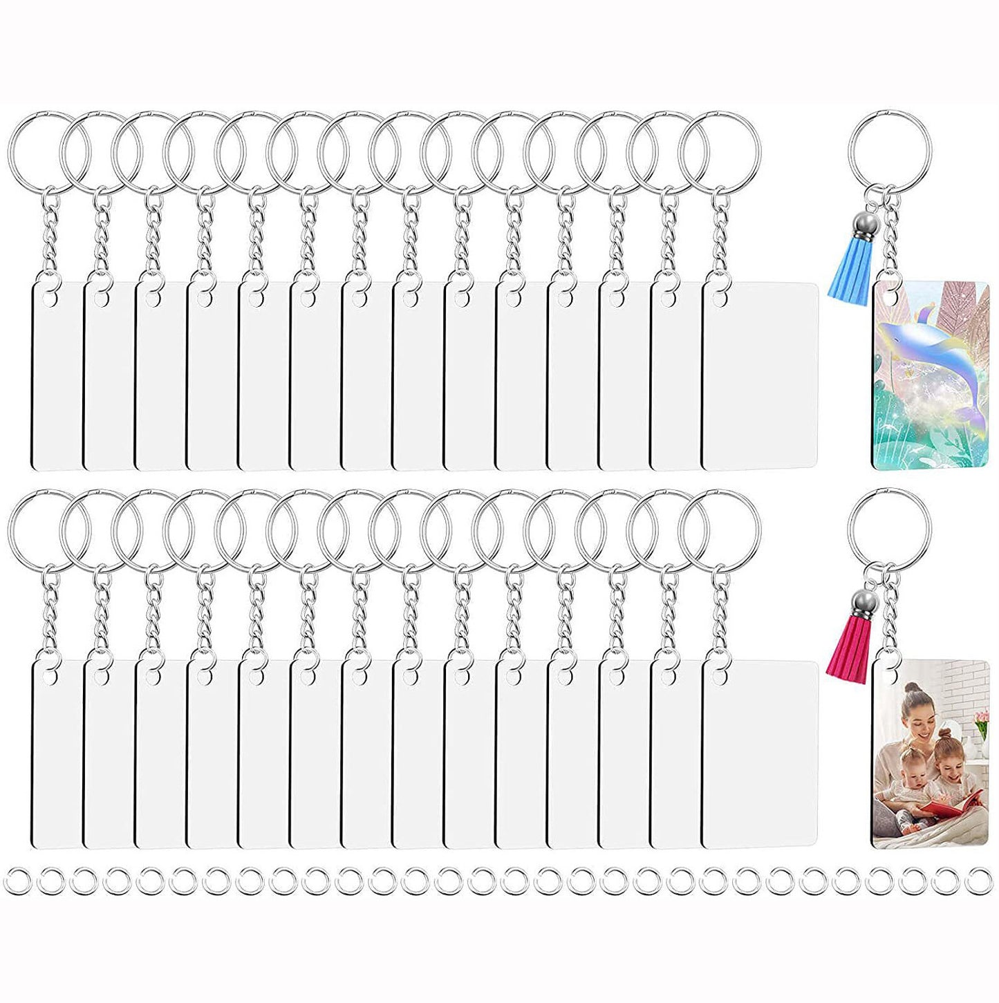 Sublimation Tassel Blank Density Plate Keychain