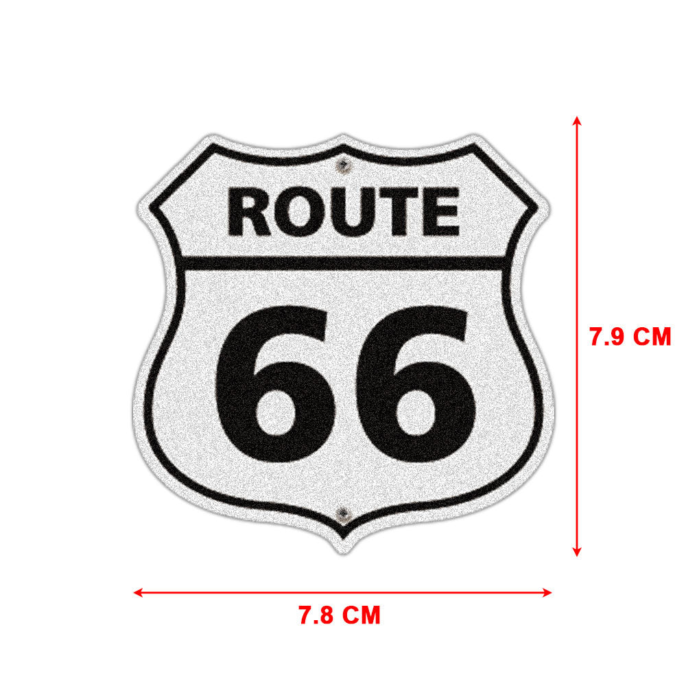 Autocollant imperméable à l’eau d’autoroute antique de moto n°66