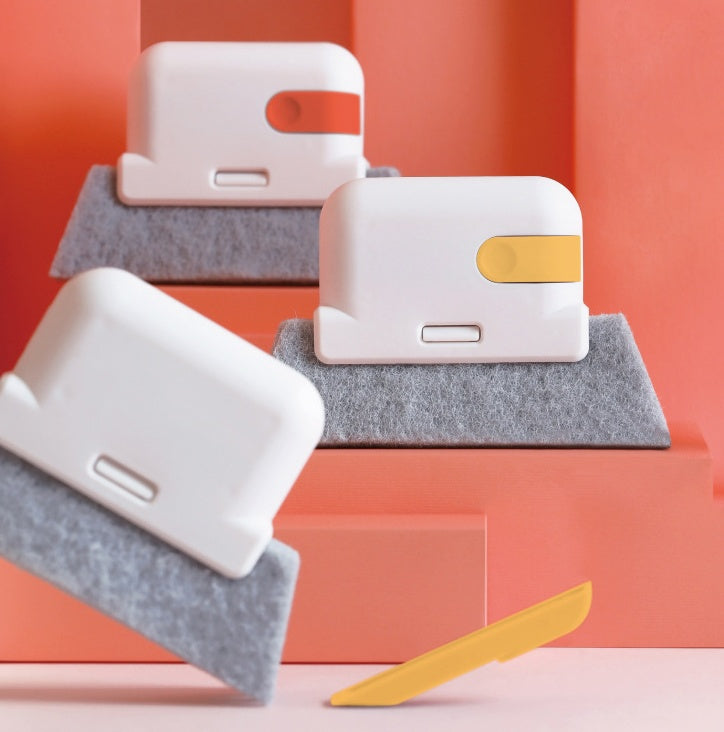 Brosse de nettoyage à rainure créative, nettoie rapidement tous les coins et les espaces, brosses de nettoyage de rails de portes et fenêtres détachables
