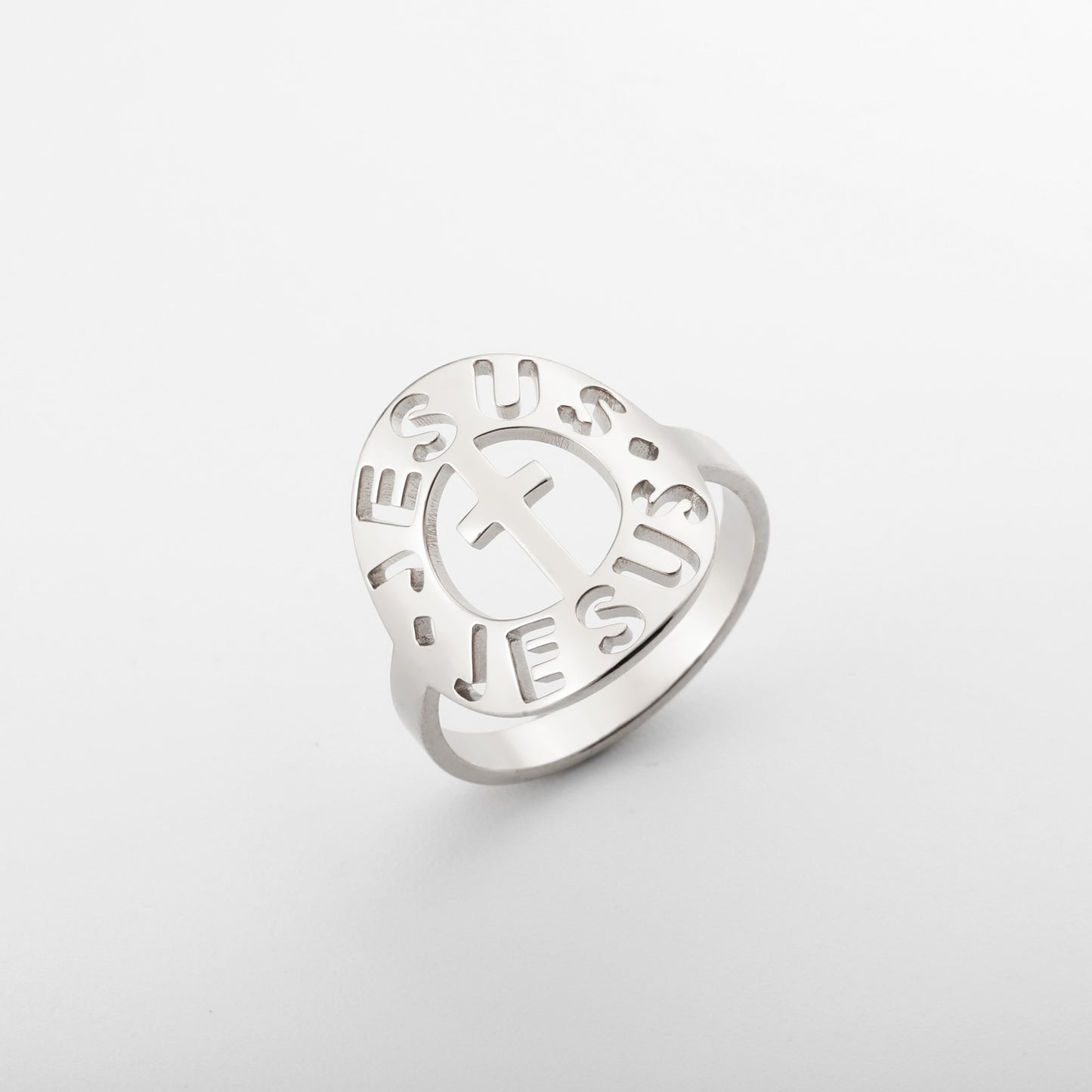 Bague fermée en acier titane de style rétro personnalisé pour hommes