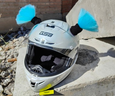 Casque de moto boule décorative tresse sale accessoires de casque de Ski