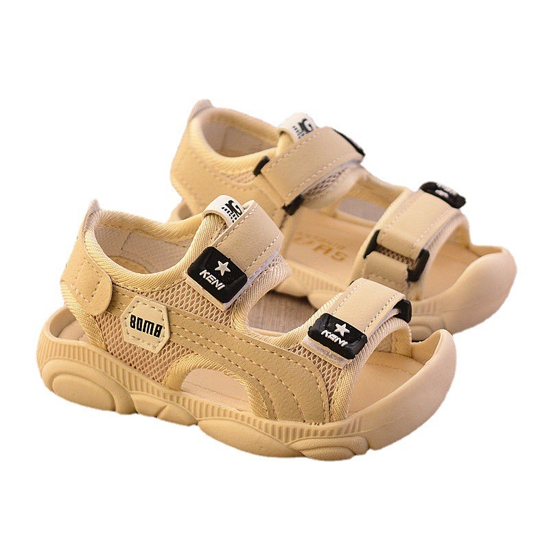 Chaussures d'été pour enfants, chaussures de plage à semelles souples pour garçons, sandales Anti-coup de pied pour bébés
