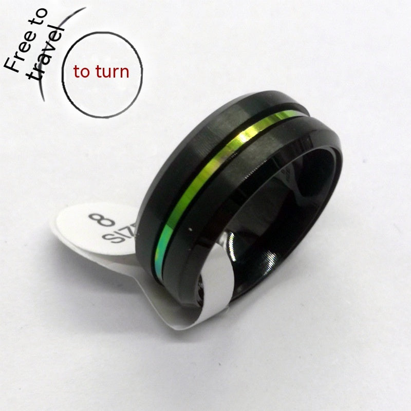 Fashion Personalized Bilateral Frosted Ring