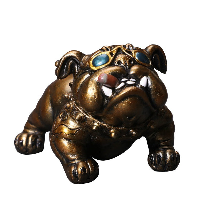 Bully Dog Personnalité Créative Décoration Intérieure De Voiture Simulation De Console Centrale