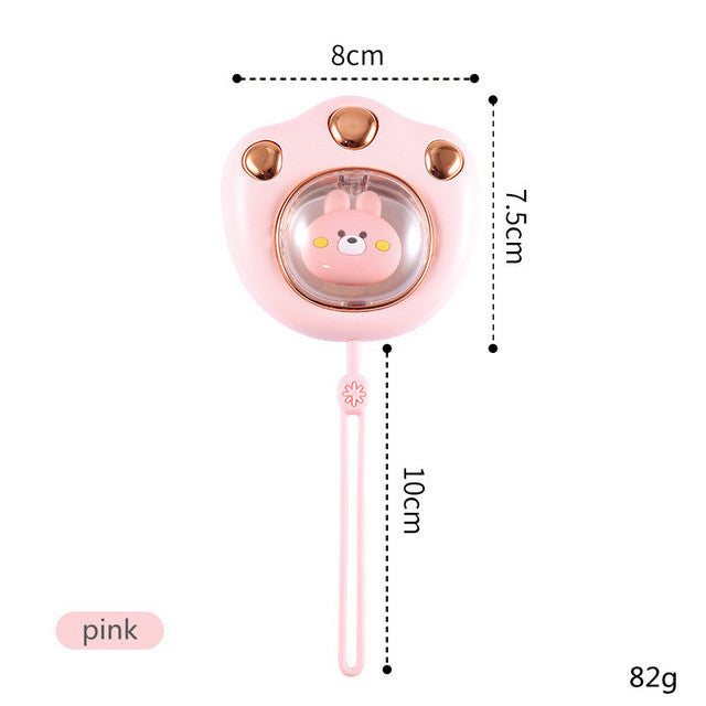 Mini calentador de manos eléctrico con pata de gato, calentador de invierno con garra bonita, calentamiento rápido, recargable por USB, bolsillo, portátil, pequeño, calentador de manos