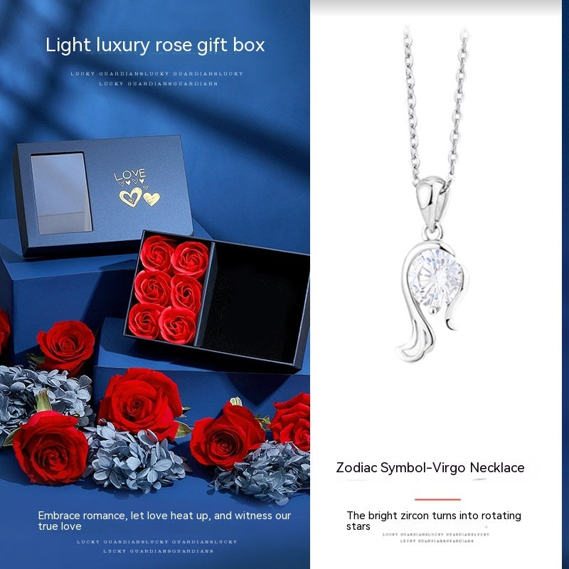 Collier Douze Constellations Femme Argent Sterling