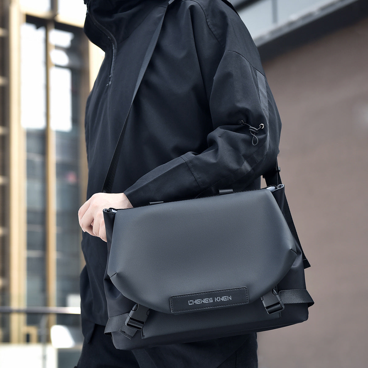 Bandolera para hombre, marca de moda funcional, estilo japonés, ropa de trabajo, bolso de hombro para motocicleta