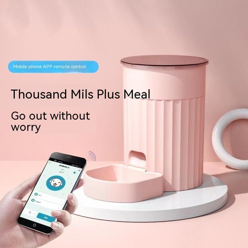 Alimentador de mascotas remoto Wifi con sincronización automática inteligente