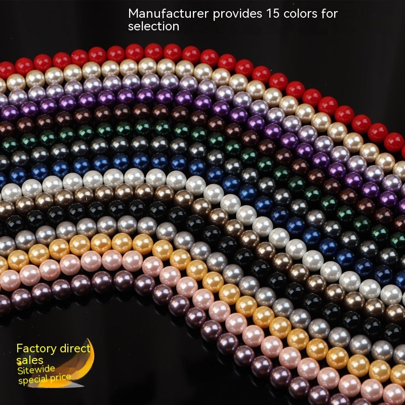 Perla de color Nanyang con agujero recto