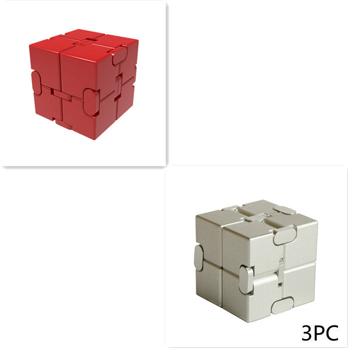 Jouet anti-Stress Cube infini en métal de qualité supérieure, décompresse Portable, jouets relaxants pour enfants et adultes