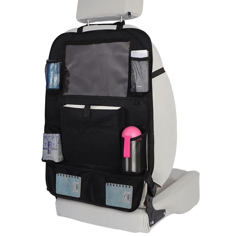 Organizador Universal multibolsillo para coche, Protector colgante, bolsa de almacenamiento, bolsillo para teléfono, bolsa para asiento trasero de coche para niños