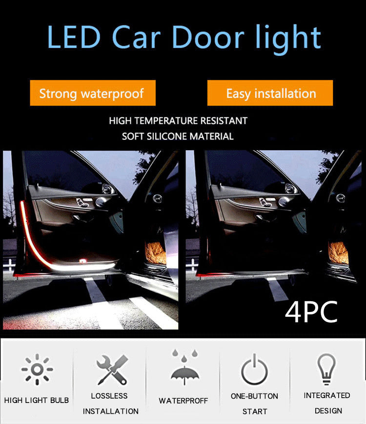 Voyant d'avertissement d'atmosphère accueillante étanche pour porte de voiture