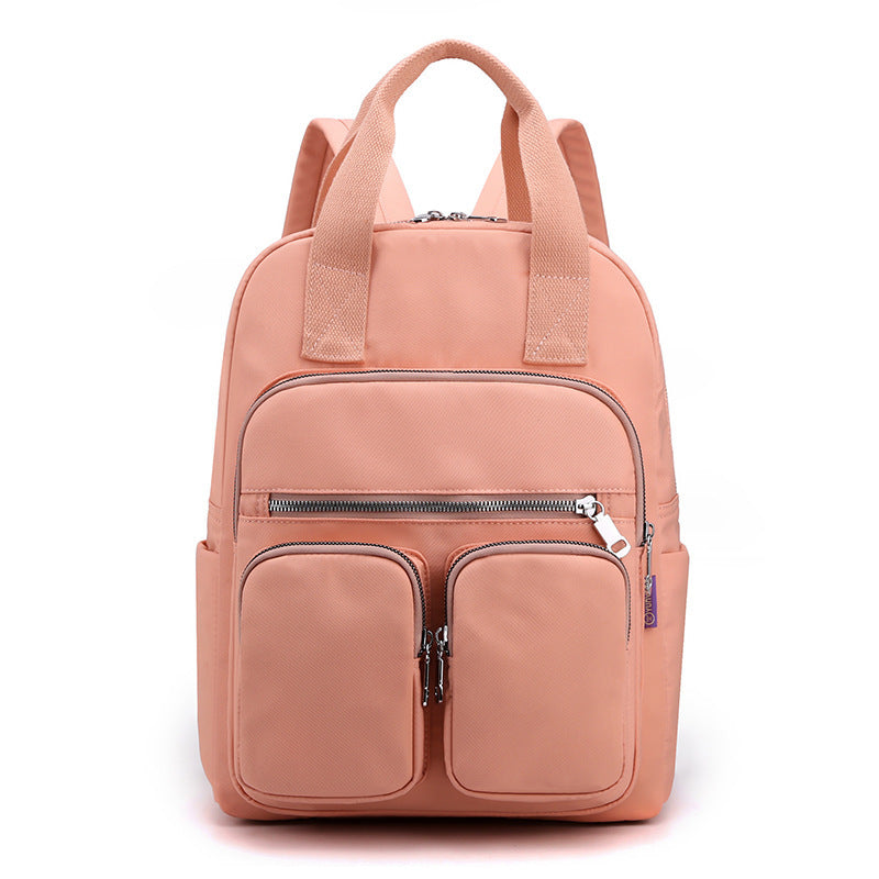 Women's Fashion Large Capacity Multi-pocket Nylon Cloth Backpack