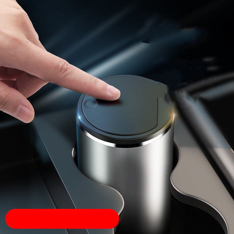 Front And Rear Rows Of Trash Bins In Cars