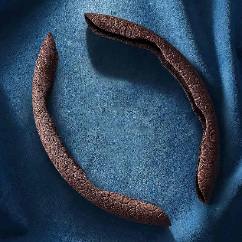 Housse de volant de voiture en daim, Ultra-fine, absorbant la sueur, antidérapante, été