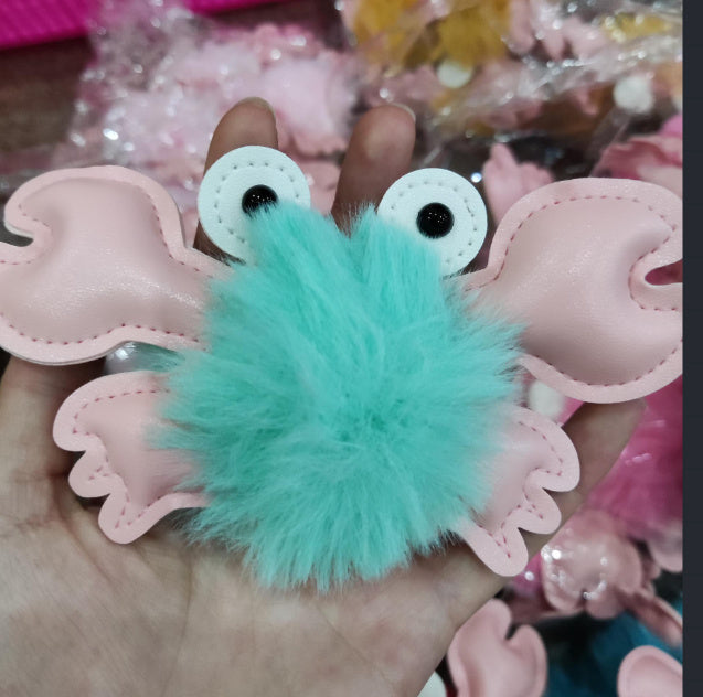 Pendentif porte-clés crabe mignon de dessin animé