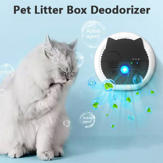 Déodorant pour animaux de compagnie, bac à litière d'urine de chat, purificateur d'air pour toilettes pour chats, éliminateur d'odeurs d'animaux, stérilisation, purificateur d'air à l'ozone, désodorisation pour animaux de compagnie