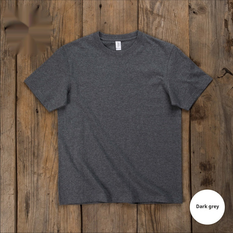 Unisex Thickened Heavy Pullover Japanese Short Sleeve Loose