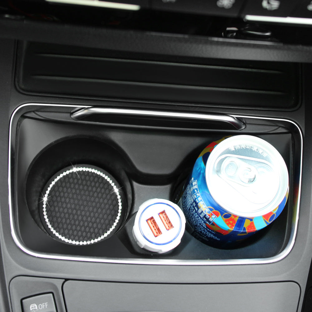 Dessous de verre en strass pour voiture, tampon antidérapant en diamant, créatif