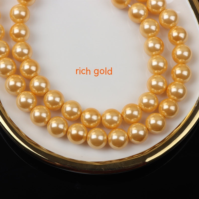 Perla de color Nanyang con agujero recto