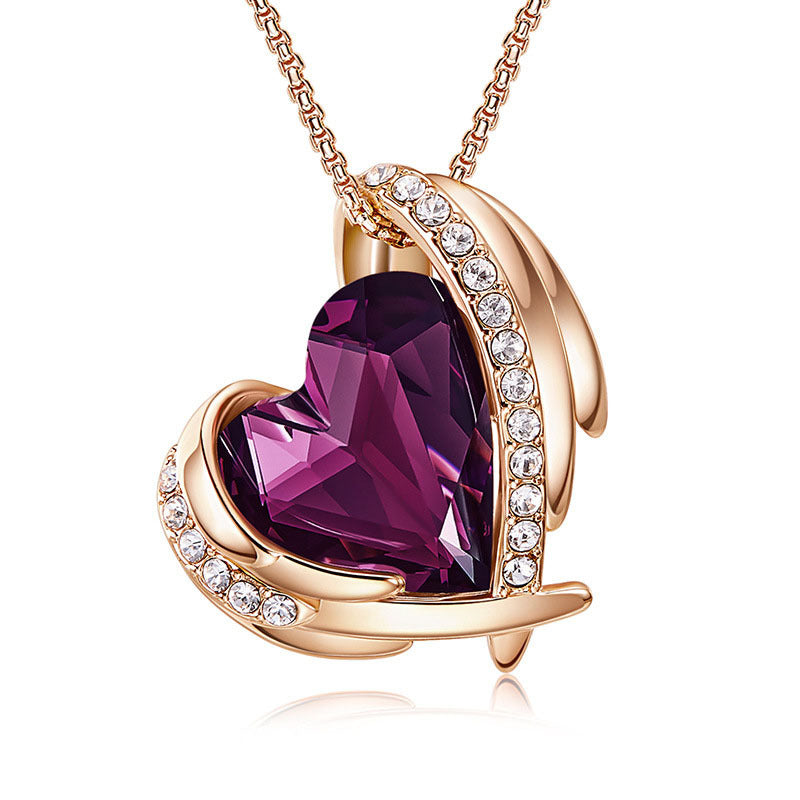 Collier ange pour femme, Niche créative, pendentif en cristal, collier Simple assorti avec tout