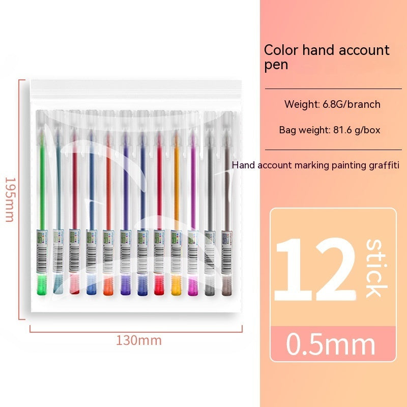 Stylo gel en boîte de couleur, vente en gros de papeterie