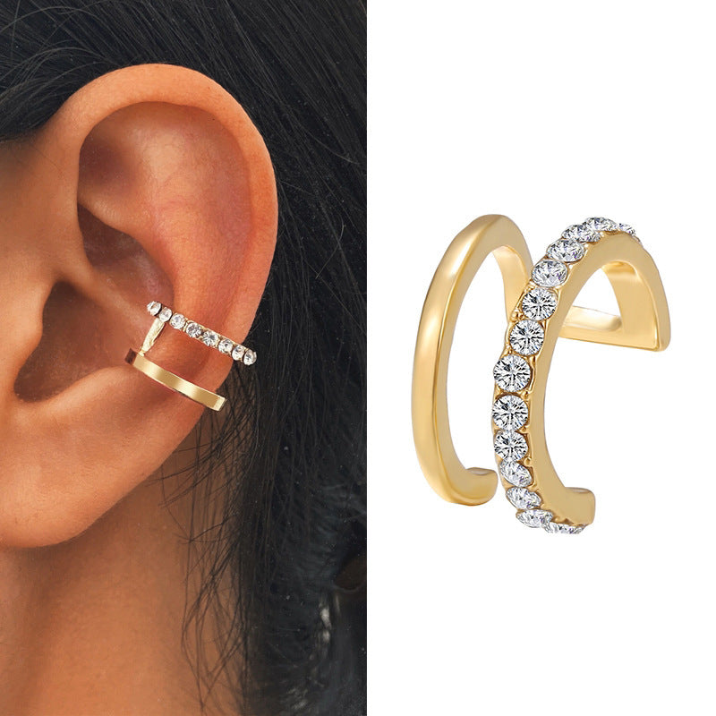 Ensemble créatif simple de cinq clips d'oreille non percés