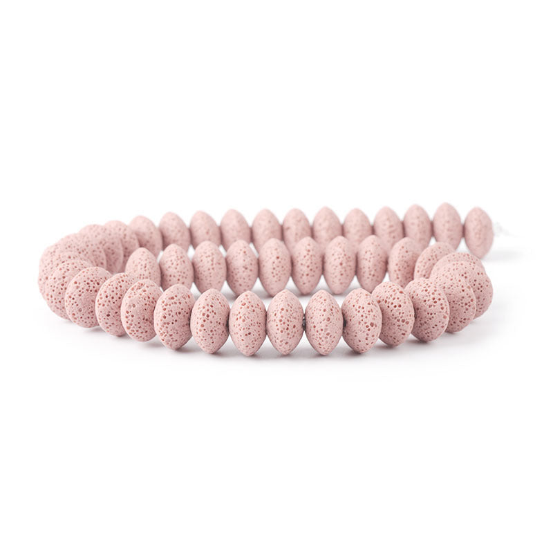 Perles rondes en roche volcanique, accessoires d'ornement DIY