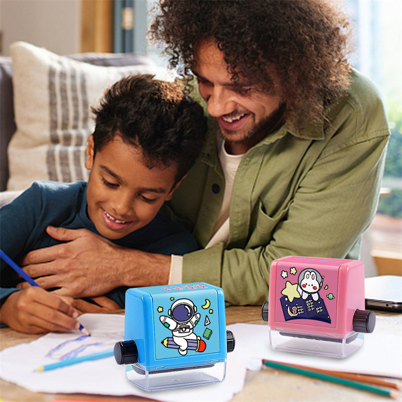 Sello de rodillo de matemáticas, suma, resta, multiplicación, división, práctica, tipo Digital, operación matemática, sello, alumnos, maestro