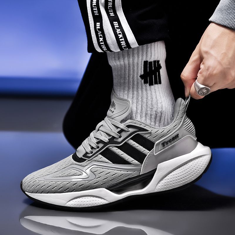 Zapatillas Fly-knit Hombre Malla Transpirable Ligeras Y Cómodas