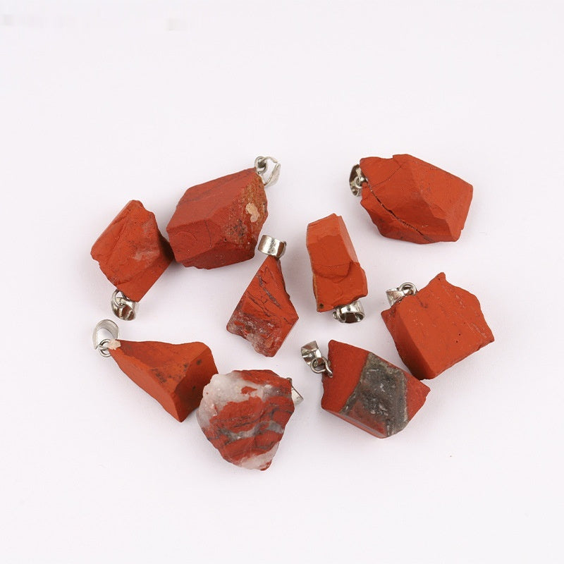 Colgante de piedra de cristal de color natural del arco iris