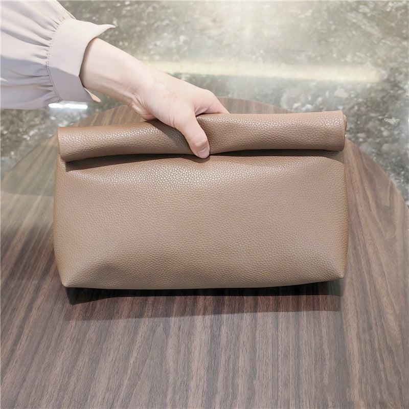 Sac à main simple en cuir de grande capacité