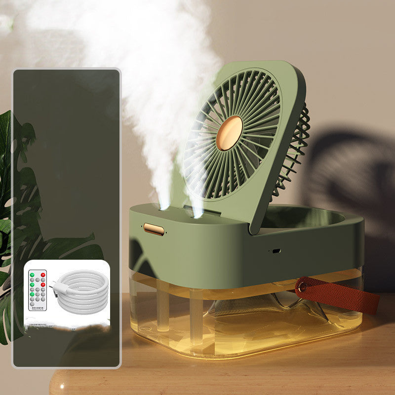 Humidificateur ventilateur de pulvérisation Portable, refroidisseur d'air, humidificateur d'air, ventilateur USB de bureau avec veilleuse pour appareil ménager d'été