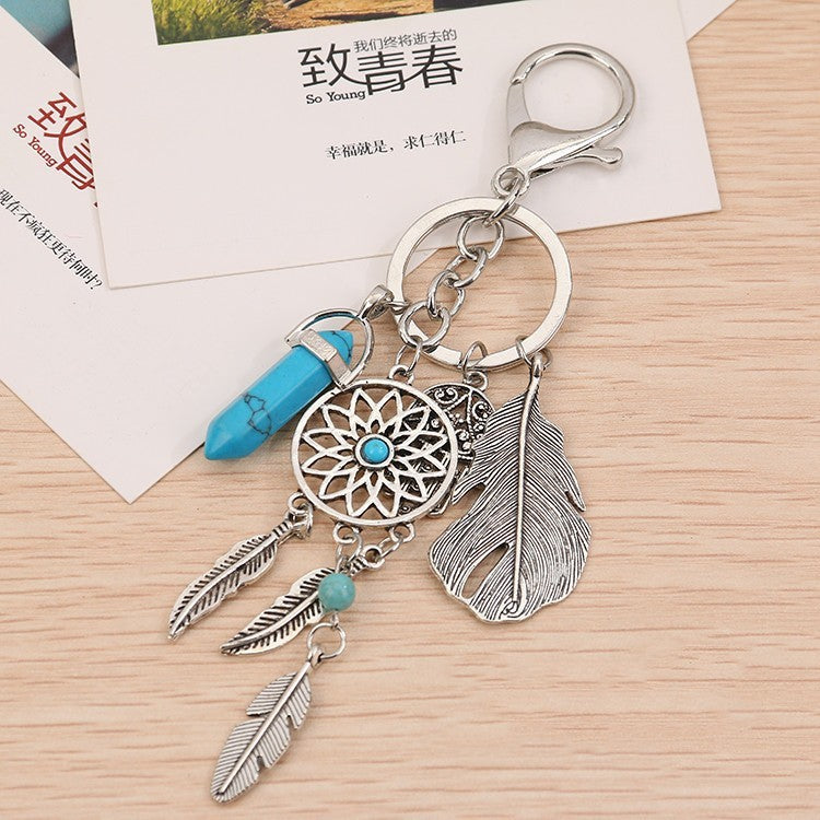Porte-clés de voiture Gossip Dreamcatcher européen et américain
