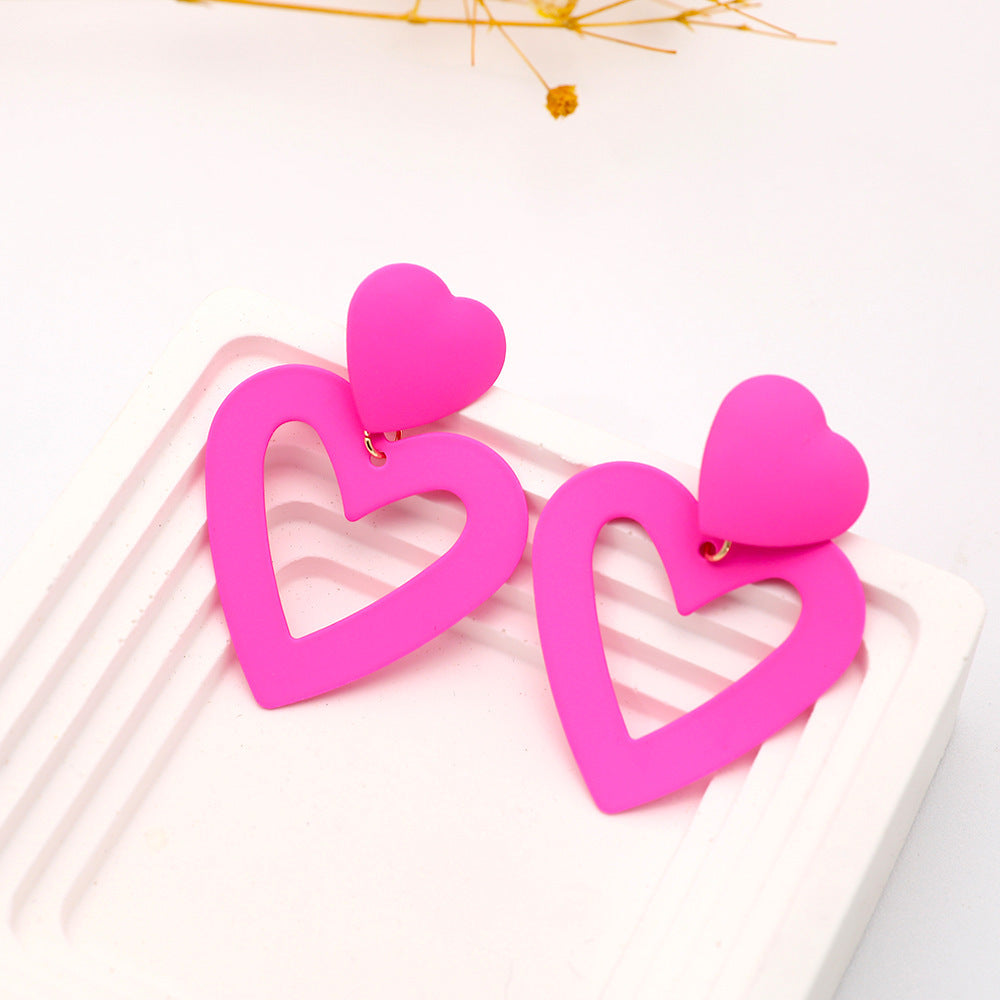Clip d'oreille non perçant pour femmes, Rose rouge, amour, mode