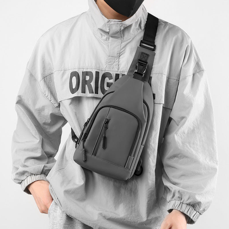 Sac de poitrine multi-compartiments imperméable à l'eau de sport à bandoulière