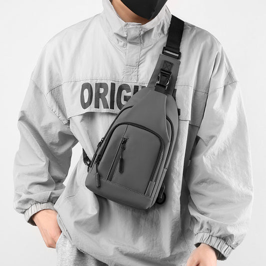 Sac de poitrine multi-compartiments imperméable à l'eau de sport à bandoulière