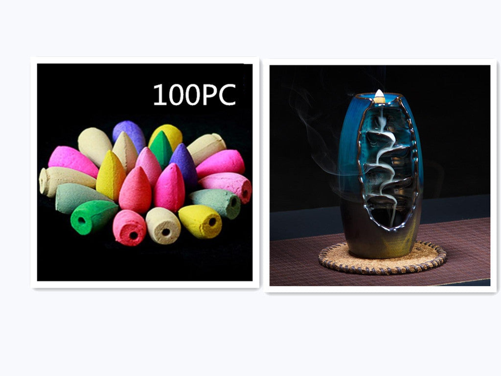 Quemador de incienso de reflujo de cerámica multicapa