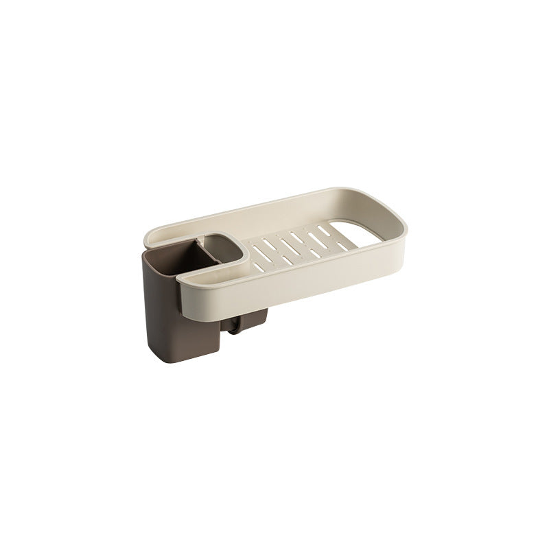 Estante para fregadero, escurridor de esponja y jabón, cesta de almacenamiento, bolsa, soporte para grifo, soporte ajustable para baño, fregadero, accesorios de cocina