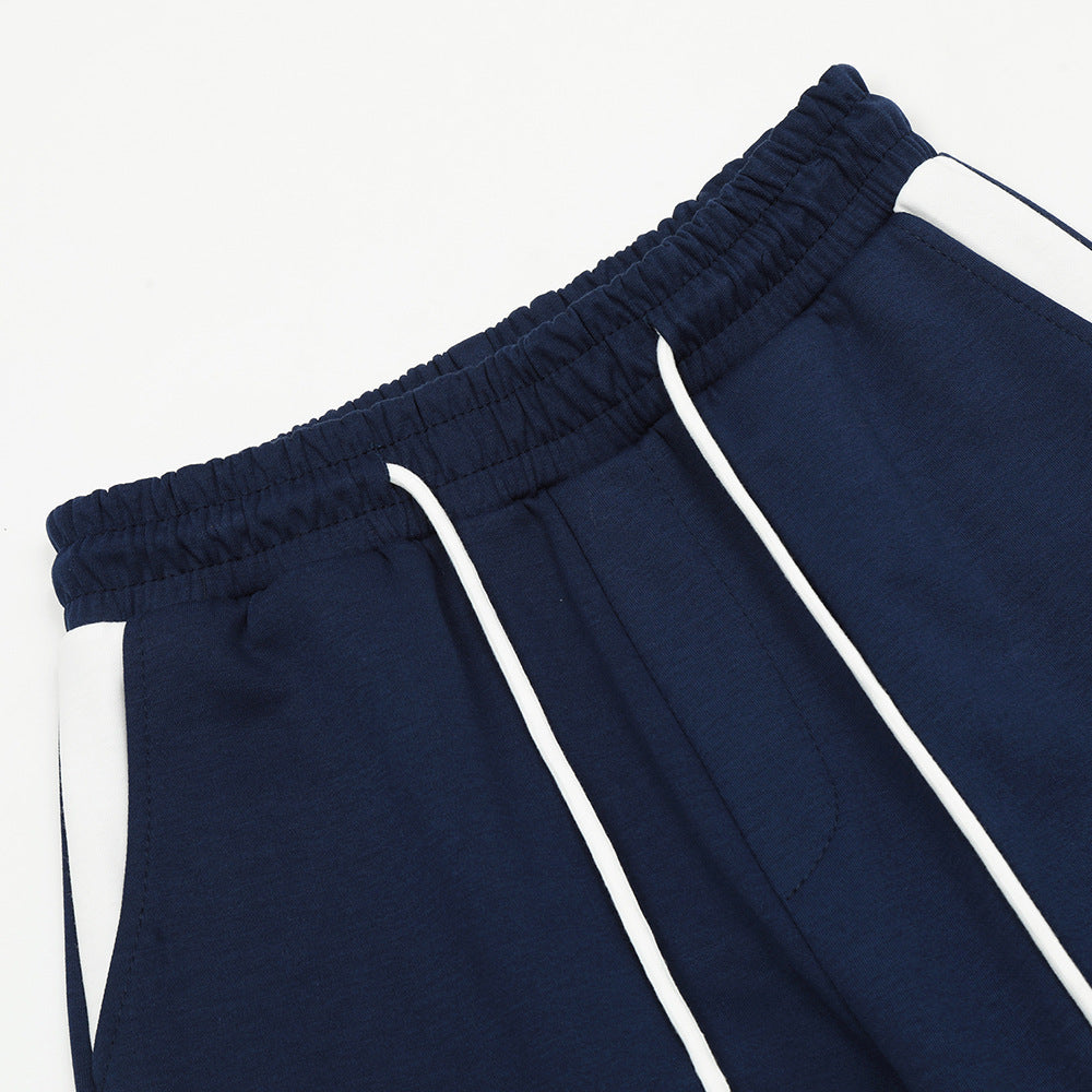 Men's Side Striped Stitching Straight Casual Pants